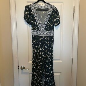 Lovestitch Navy Floral Maxi Dress